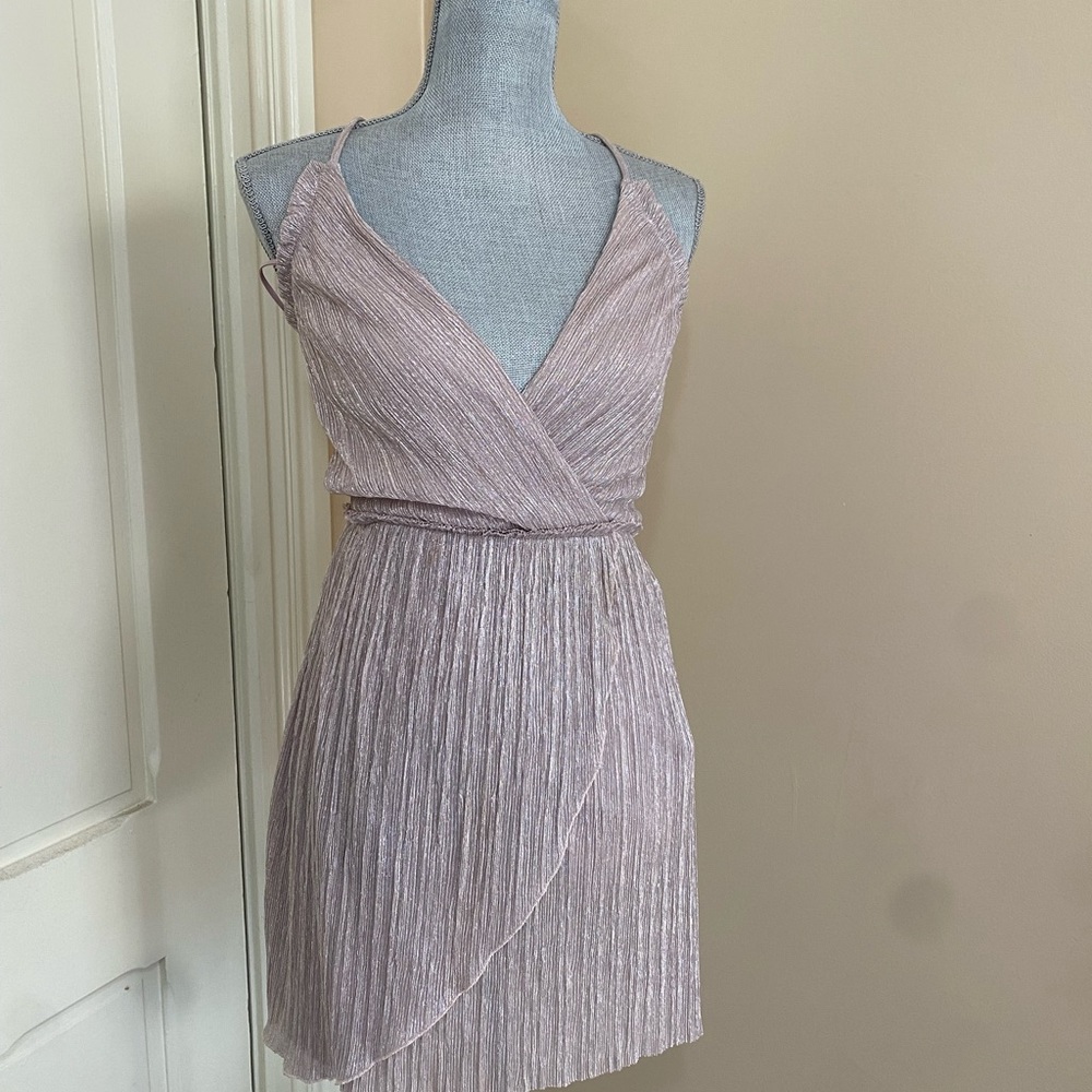 Vintage express drop neck wrap dress